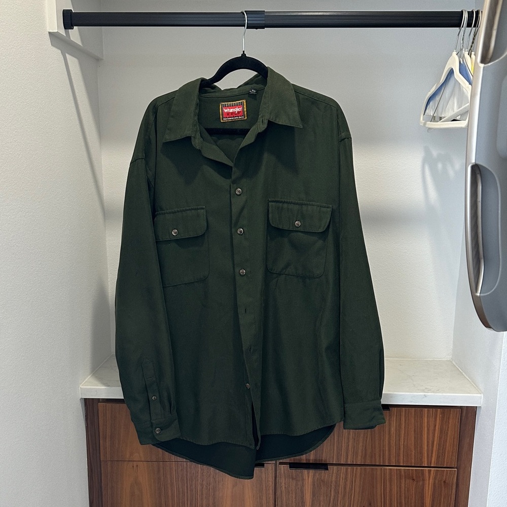 Wrangler Dark Green Men's Shirt Jacket